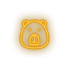 warm_white bear led animal bear carnivore cartoon fauna head zoo neon factory