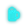 ice_blue beer_glass led alcohol amusement beer glass carnival circus drink parade neon factory