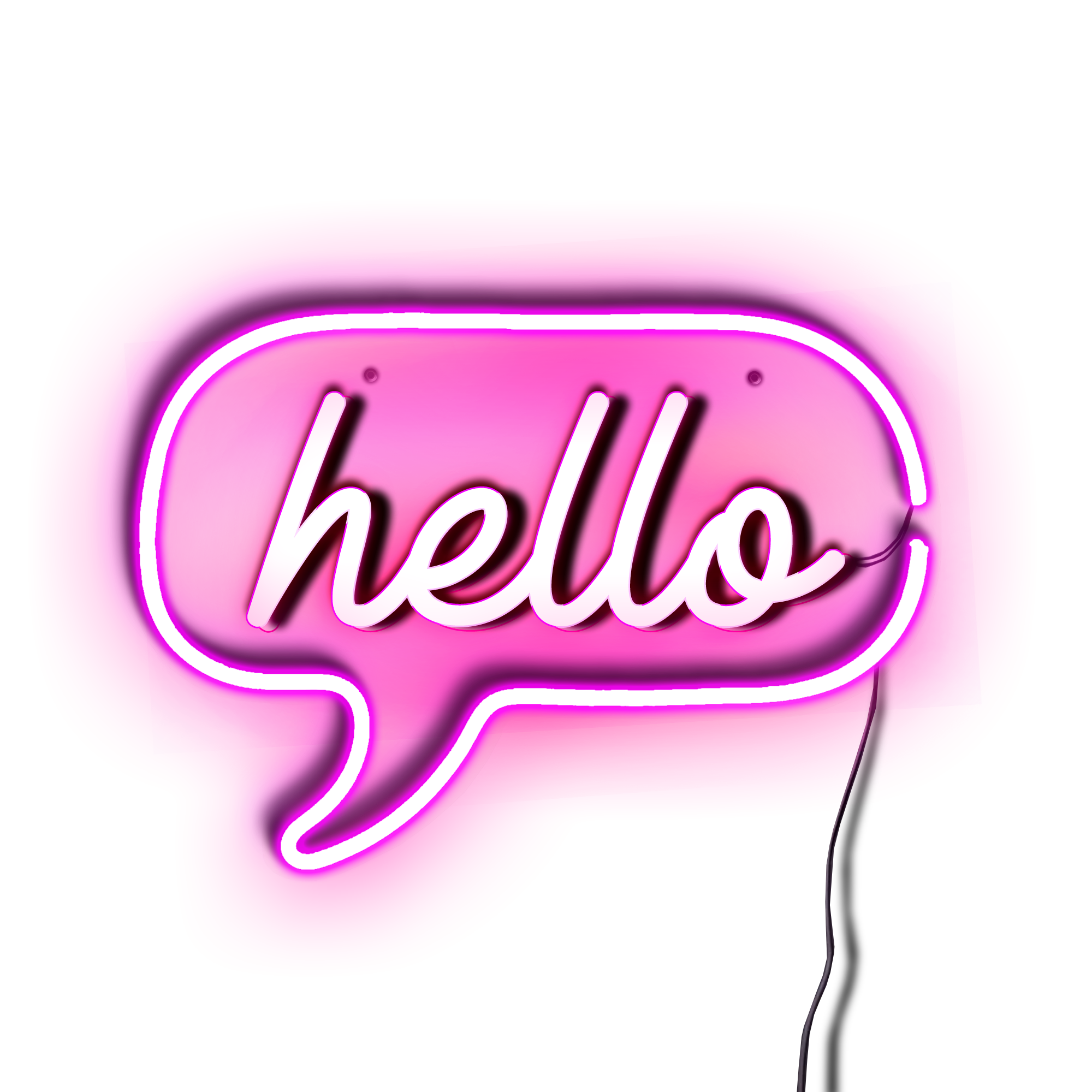 Neon Hello Sign