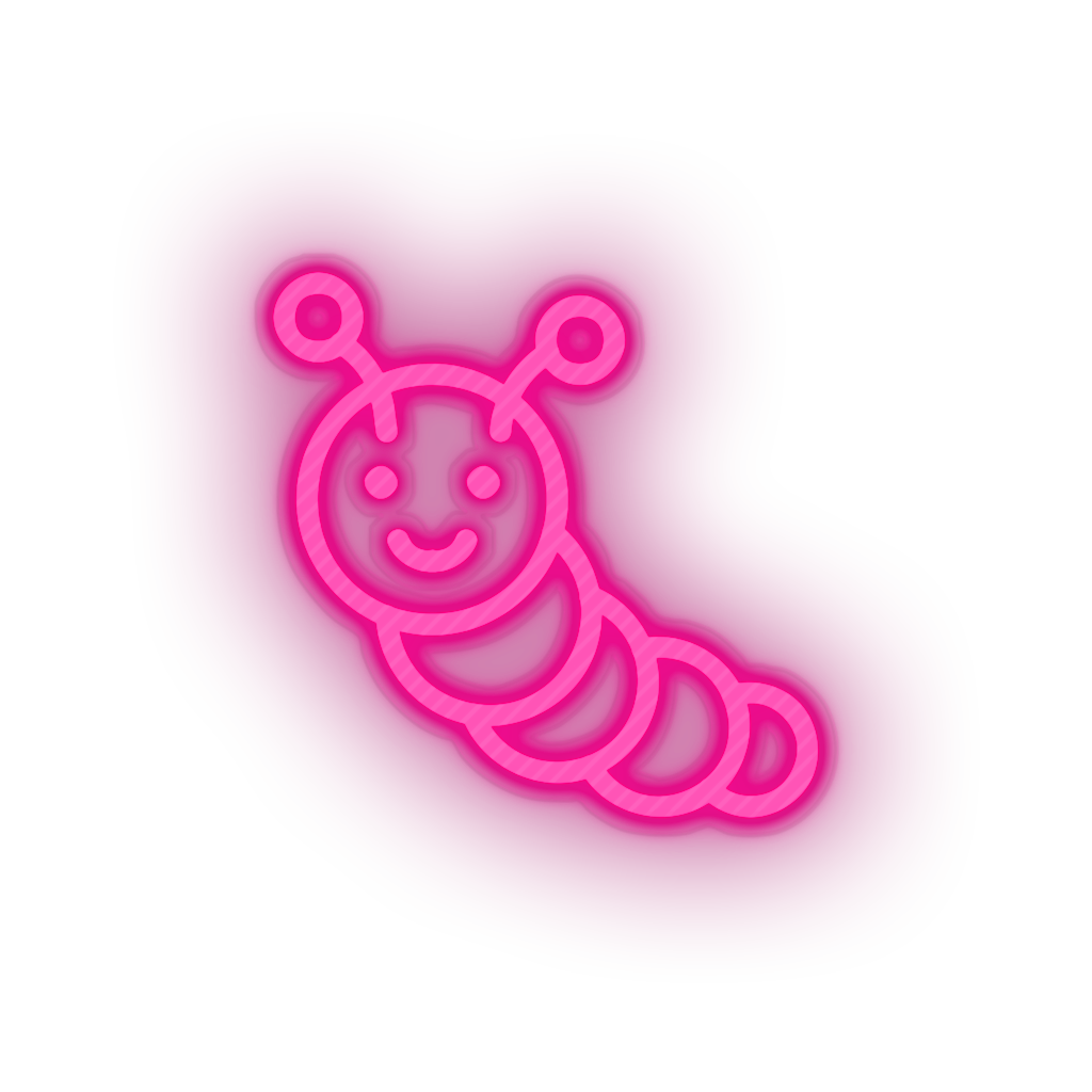 pink caterpillar toys family children toy child kid baby play led neon factory