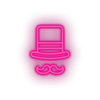 pink circus_hat led amusement carnival circus circus hat magic hat mustache parade neon factory