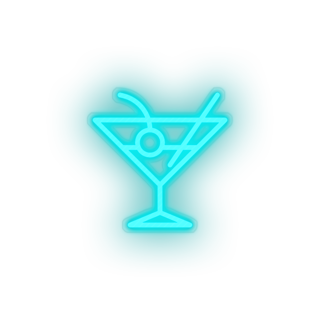 ice_blue cocktail led alcohol cocktail drink holiday tourism travel vacation neon factory