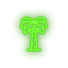 green coconut_tree led beach coconut tree holiday palm tree recreation summer vacation neon factory