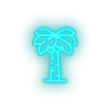 ice_blue coconut_tree led beach coconut tree holiday palm tree recreation summer vacation neon factory