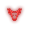 red deer led animal cartoon deer fauna herbivore roe zoo neon factory