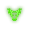 green deer led animal cartoon deer fauna herbivore roe zoo neon factory