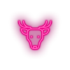 pink deer led animal cartoon deer fauna herbivore roe zoo neon factory