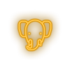 warm_white elepant led animal bishop cartoon elephant fauna herbivore zoo neon factory