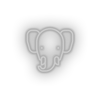 white elepant led animal bishop cartoon elephant fauna herbivore zoo neon factory