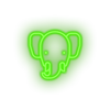 elepant Animal bishop cartoon elephant fauna herbivore zoo Neon led factory