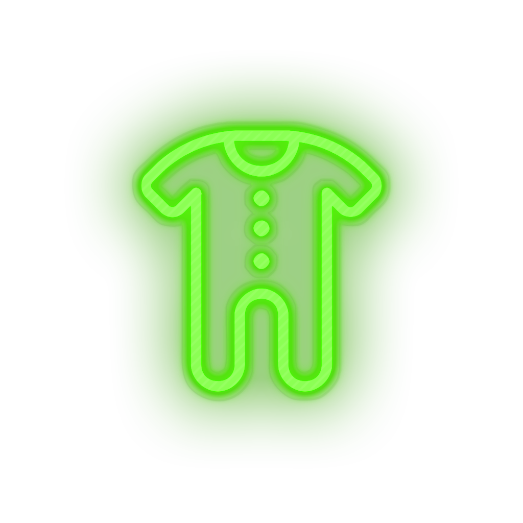 green family onesie child children care clothing kid clothes baby led neon factory