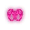 pink flip_flops led beach flip flop holiday sandals slippers summer vacation neon factory