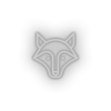 white fox led animal carnivore cartoon fauna fox wolf zoo neon factory