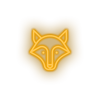 warm_white fox led animal carnivore cartoon fauna fox wolf zoo neon factory