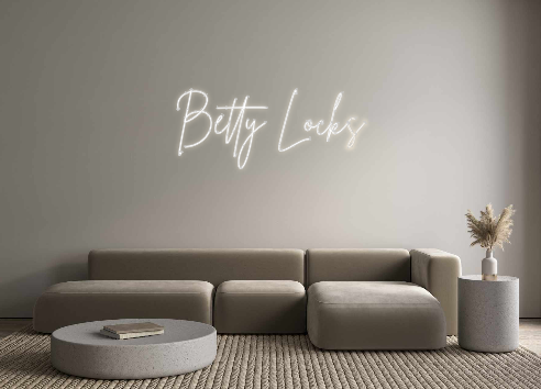 Custom Neon: Betty Locks