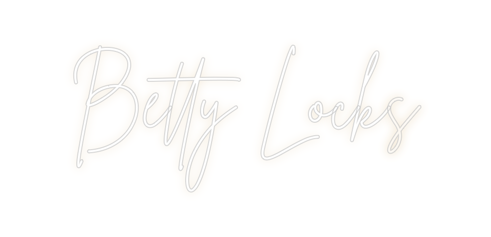 Custom Neon: Betty Locks