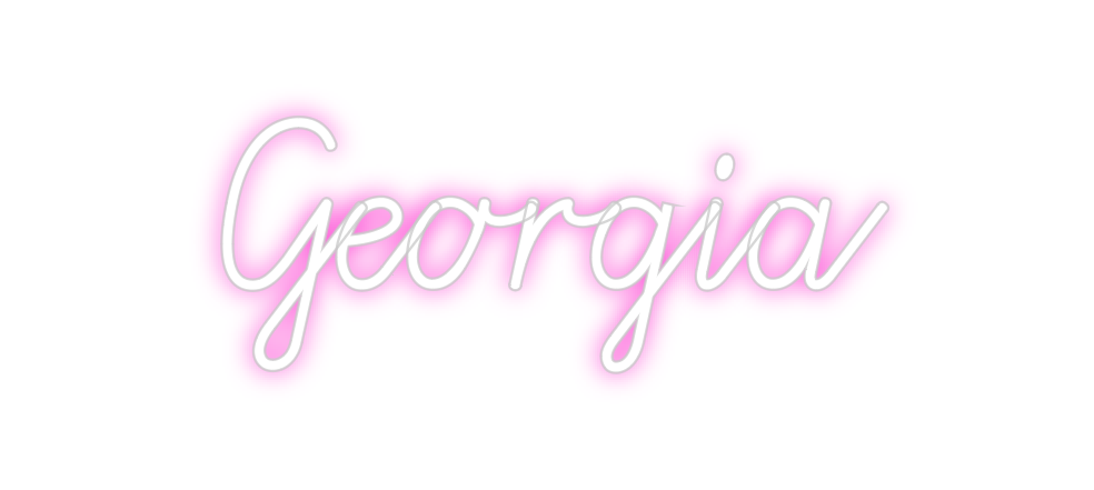 Custom Neon: Georgia