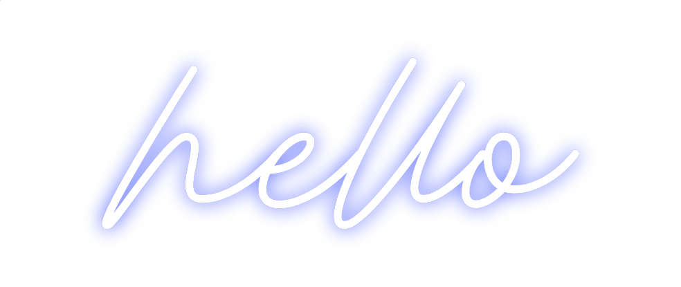 Custom Neon: hello