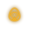 warm_white gorilla led animal cartoon fauna gorilla herbivore monkey zoo neon factory