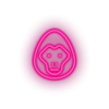 pink gorilla led animal cartoon fauna gorilla herbivore monkey zoo neon factory