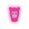 pink horse led animal cartoon farm fauna herbivore horse zoo neon factory