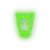 horse Animal cartoon farm fauna herbivore horse zoo Neon led factory