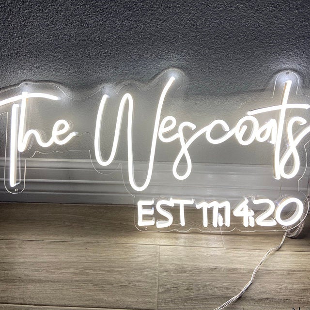 Custom Wedding Neon Sign