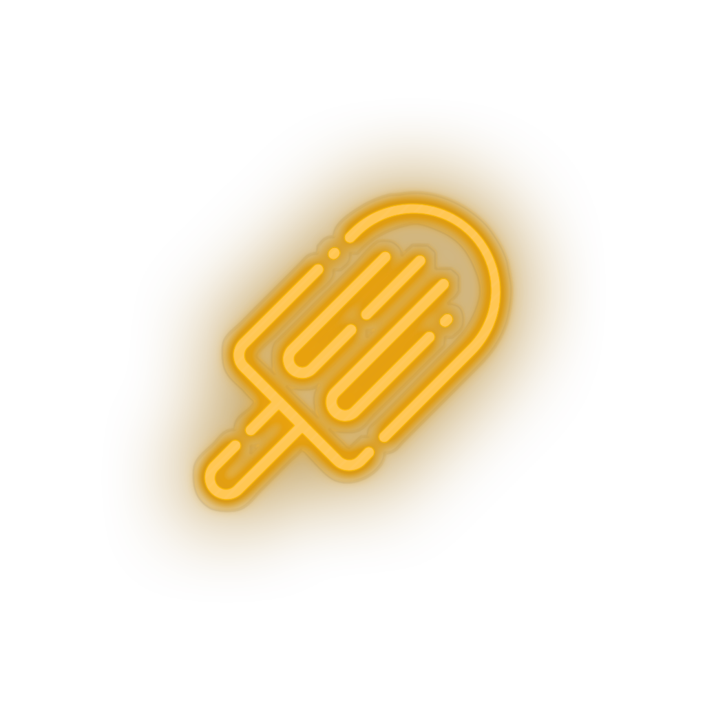 warm_white ice_cream led beach cold holiday ice cream popsicle summer vacation neon factory