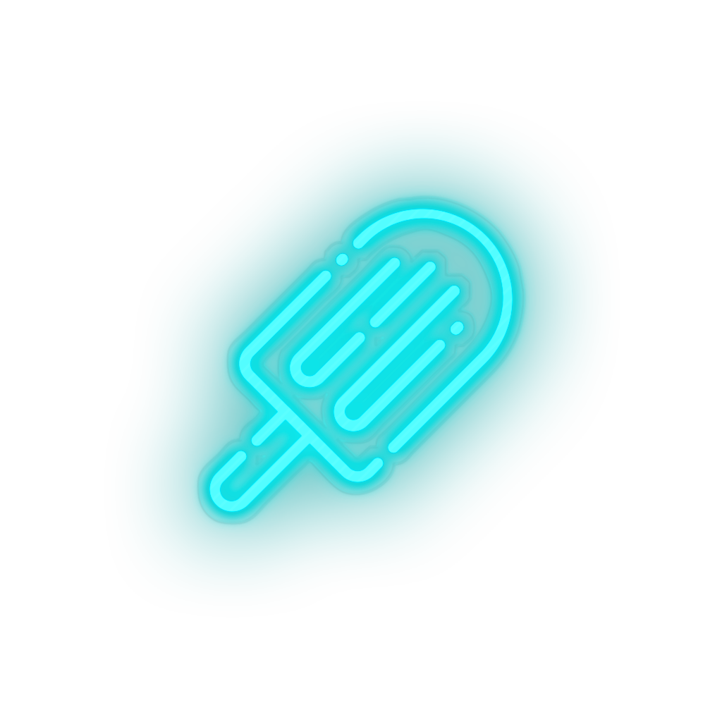 ice_blue ice_cream led beach cold holiday ice cream popsicle summer vacation neon factory