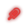 red ice_cream led beach cold holiday ice cream popsicle summer vacation neon factory
