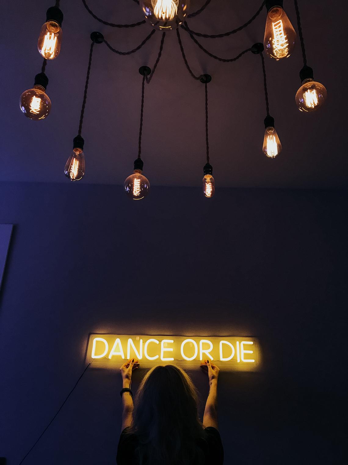 Dance or die Neon sign Custom color and size