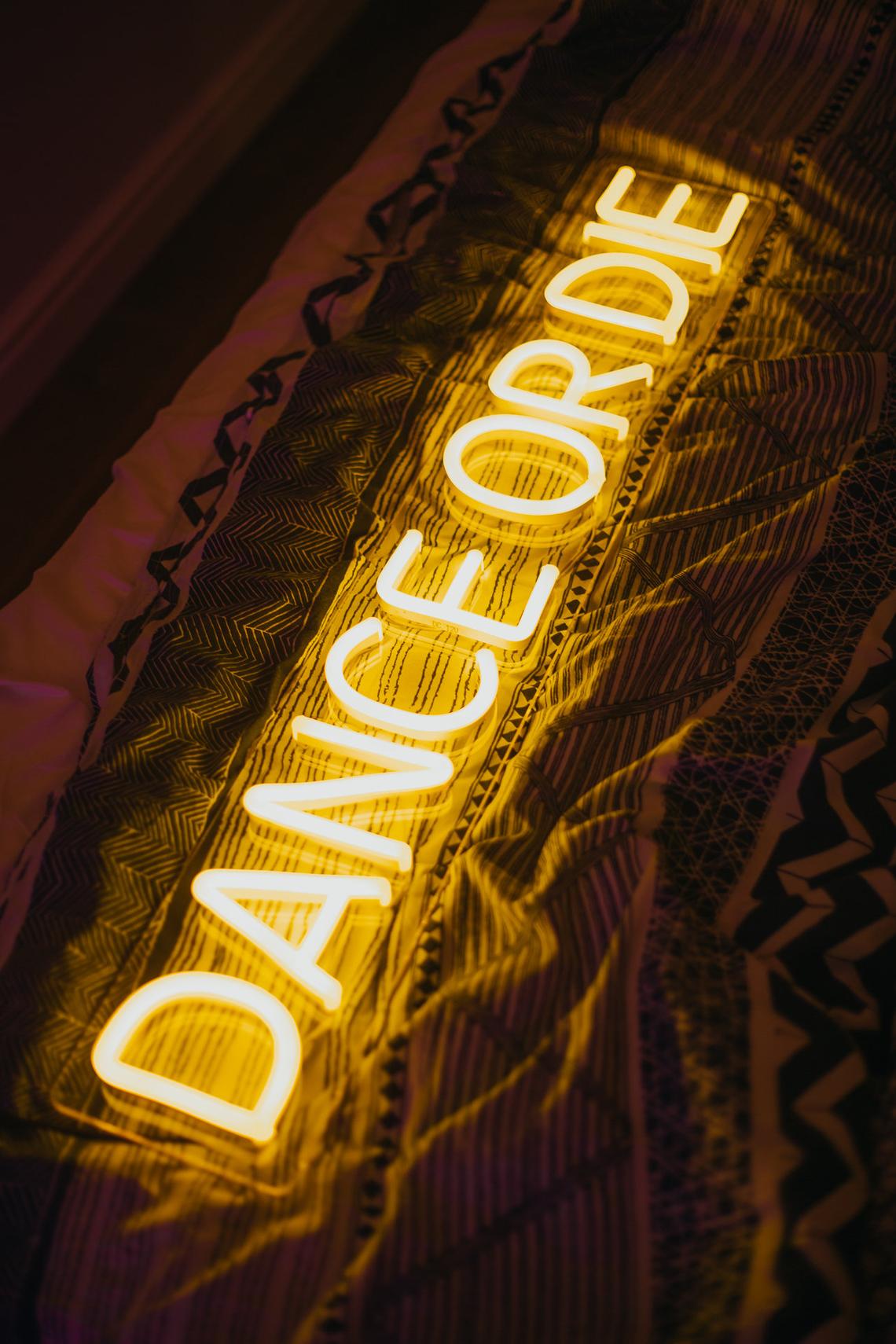 Dance or die Neon sign Custom color and size