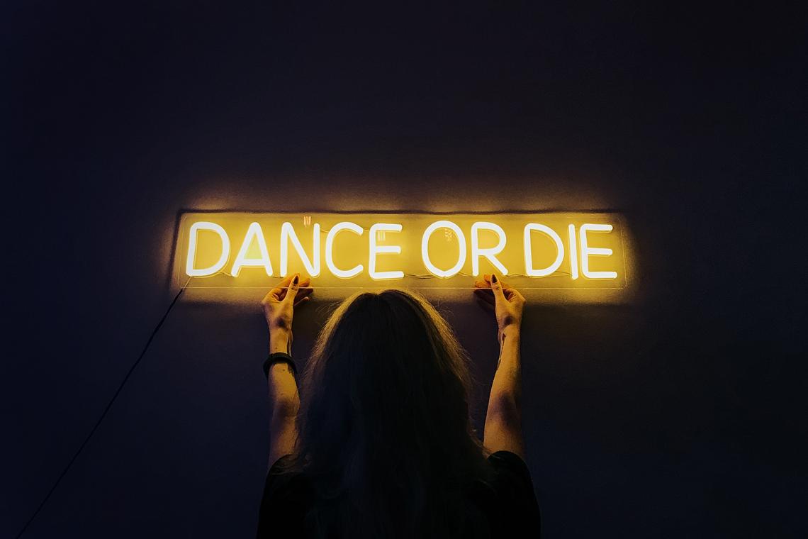 Dance or die Neon sign Custom color and size