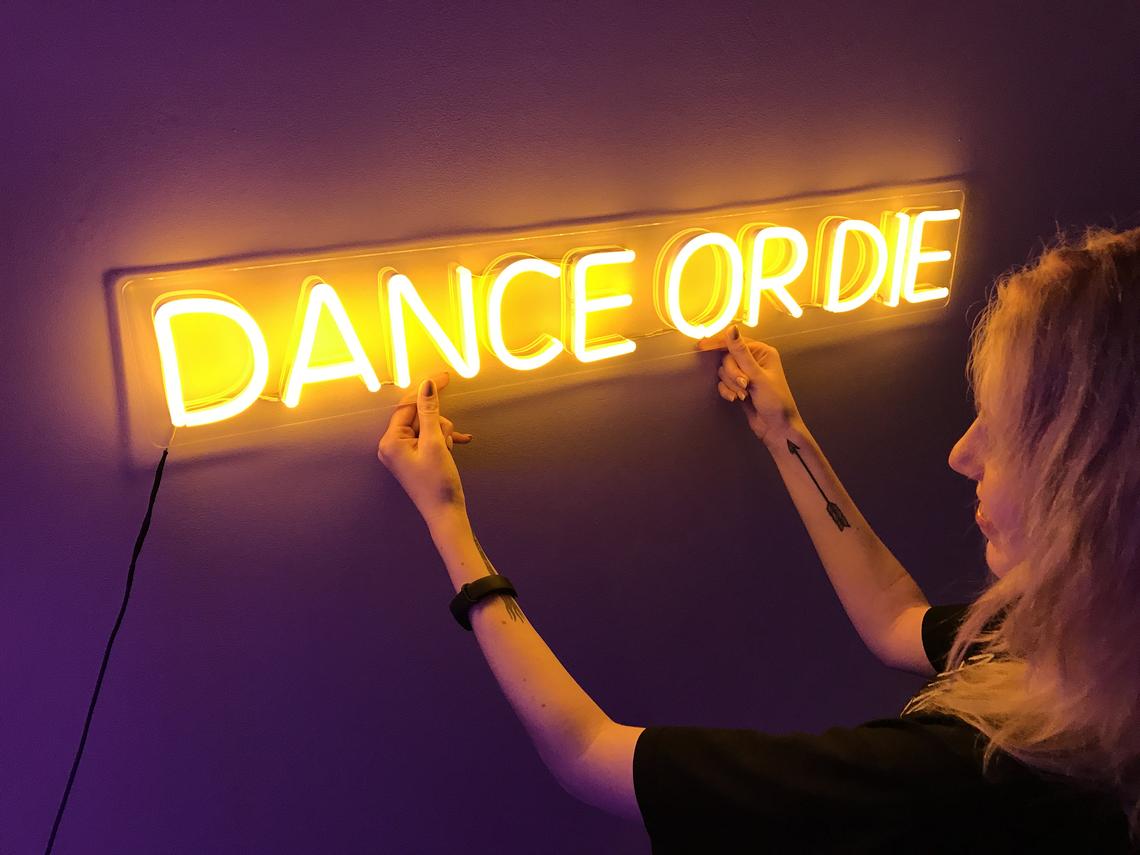 Dance or die Neon sign Custom color and size