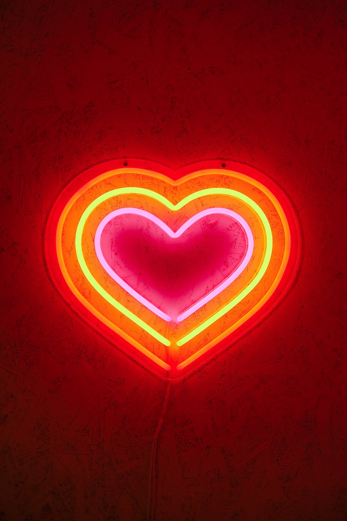 heart neon led flex sign