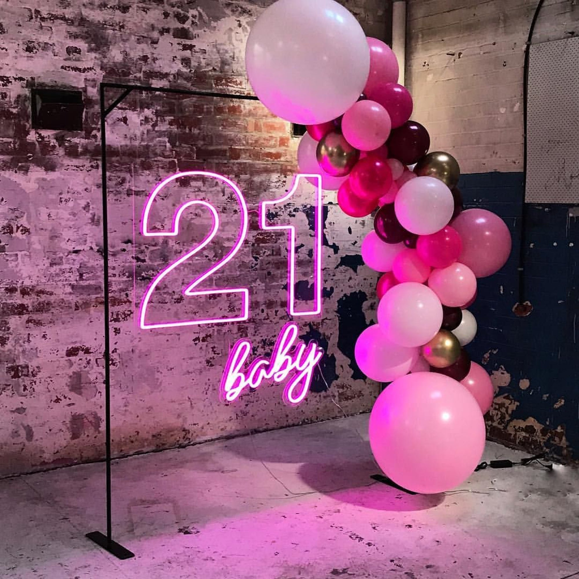 21 NEON SIGN. birthday neon light signs. custom LED neon sign