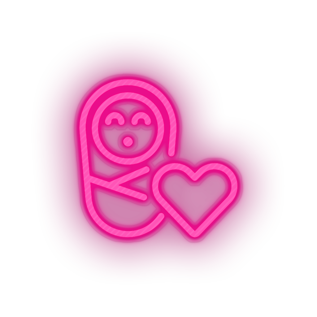 infant family children newborn heart child kid baby Neon led factory