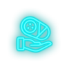 ice_blue infant hold family children newborn hand child kid baby led neon factory