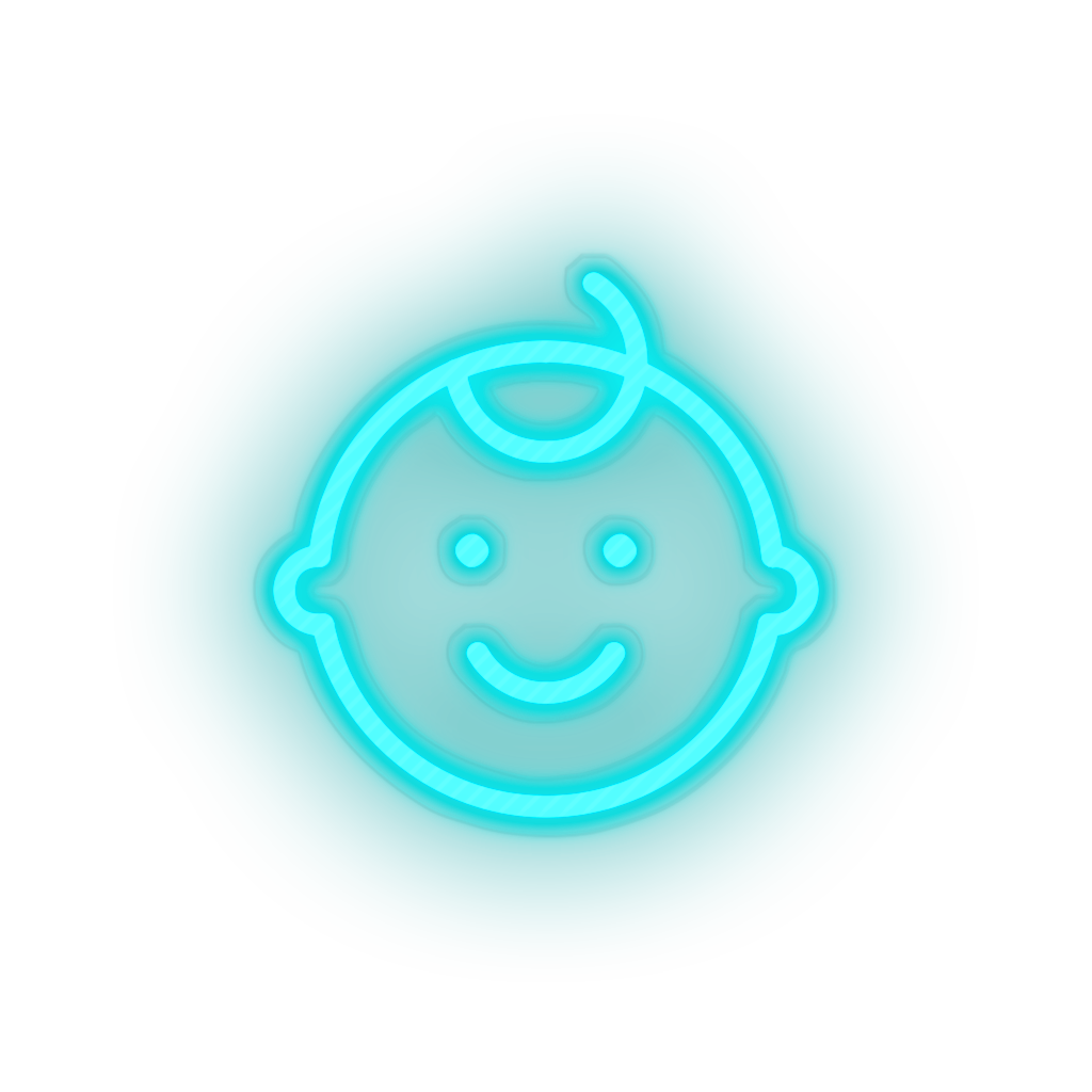 ice_blue kid infant boy family child baby children led neon factory