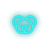 ice_blue koala led animal austalia cartoon fauna herbivore koala zoo neon factory