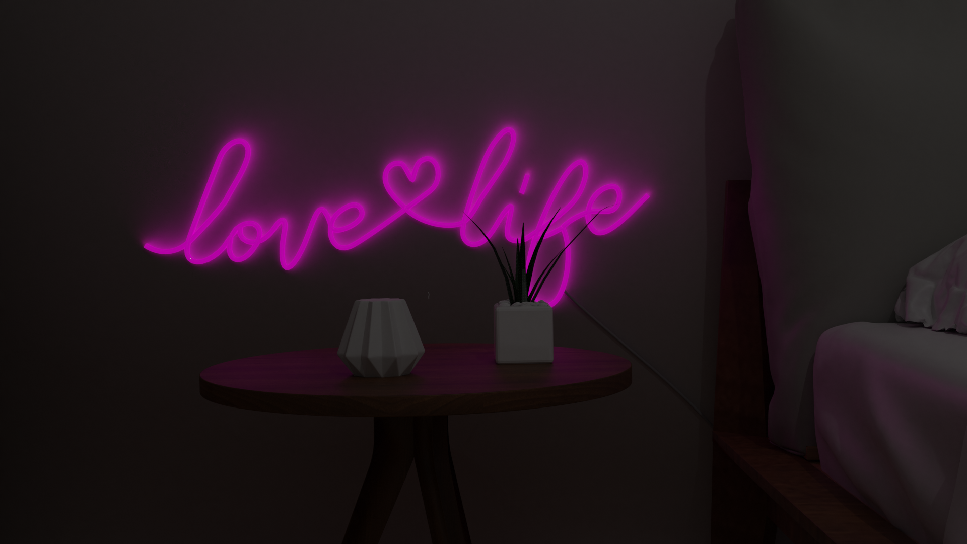 Love life neon sign