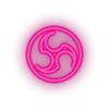 pink obs video game logo led neon factory