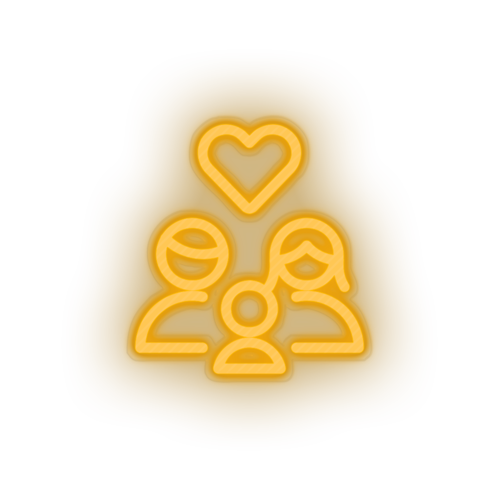 warm_white parent family person human children heart parents child kid baby led neon factory