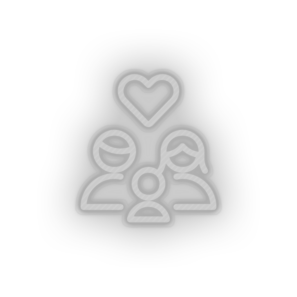 white parent family person human children heart parents child kid baby led neon factory