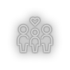 white parent family person human children heart parents child kid baby love led neon factory