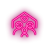 pink parent family person human house children home parents child heart kid baby led neon factory