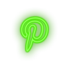 pinterest social network brand logo Neon led factory