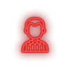 red referee led american football football club judge referee soccer sport neon factory