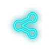 ice_blue sharethis social network brand logo led neon factory