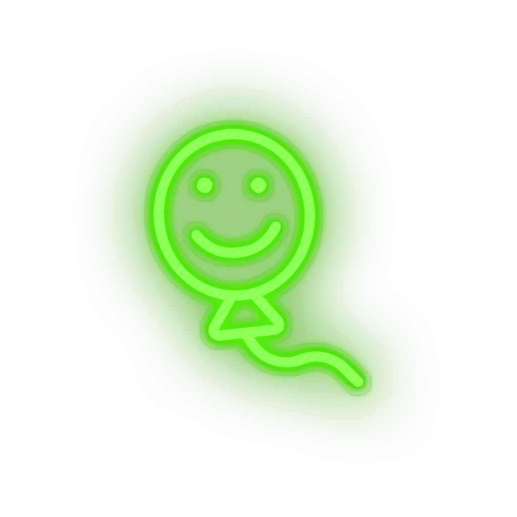 green smiley balloon toys children smile family play face child kid baby toy led neon factory